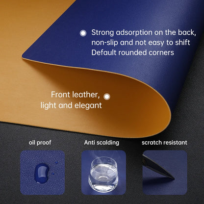 Waterproof Leather Desk Pad for Keyboard & Mouse