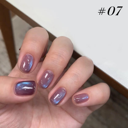 Brown Gold Cat Eye Gel Nail Polish