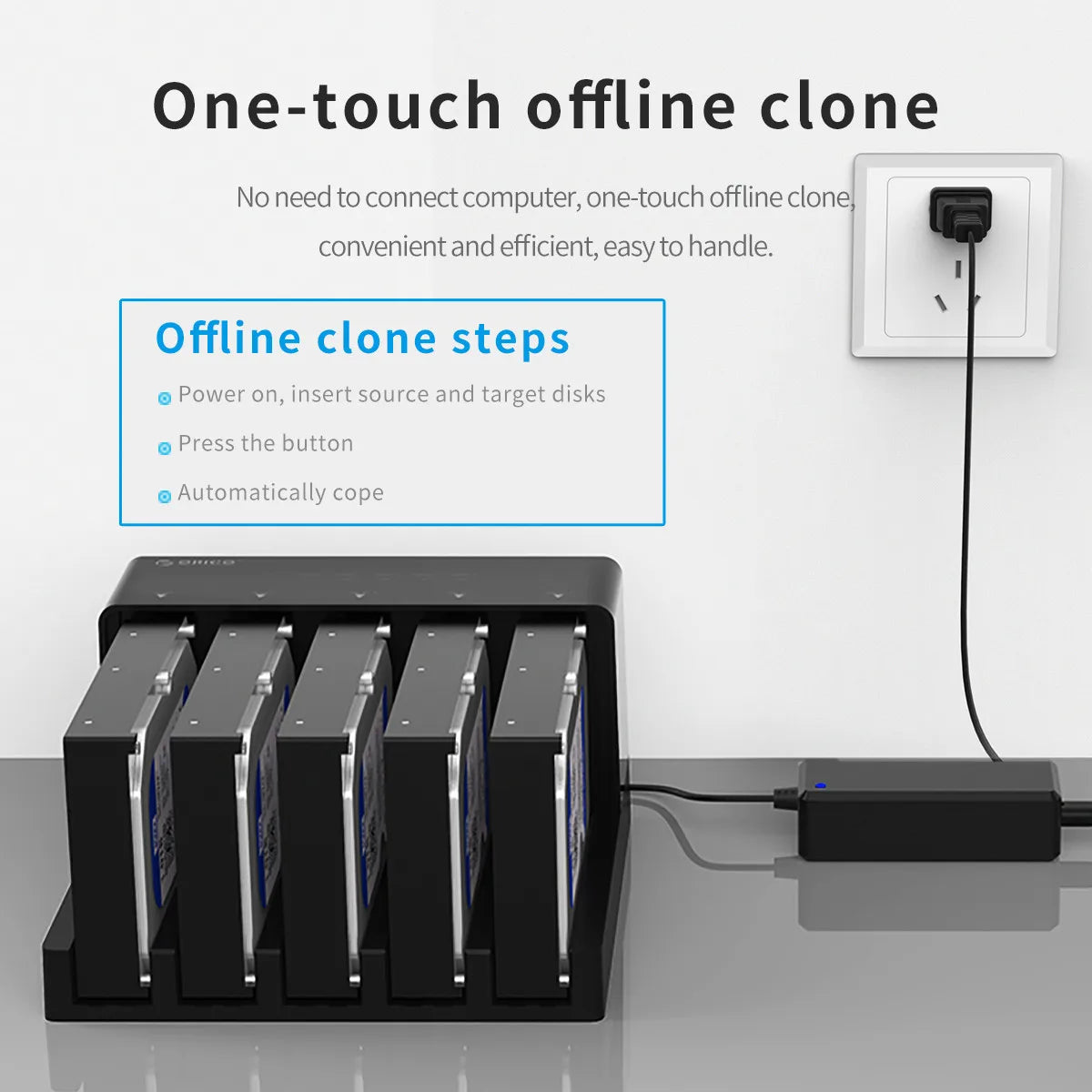 ORICO 5-Bay USB 3.0 HDD & SSD Docking Station