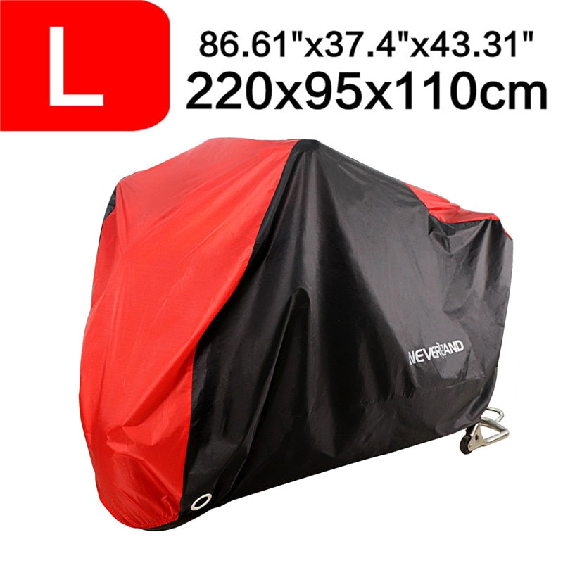 Black Blue Design Waterproof Motorcycle Covers