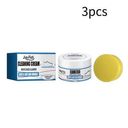 No-Rinse Shoe Cleaning Cream for Sports, Canvas & Synthetic Leather Shoes