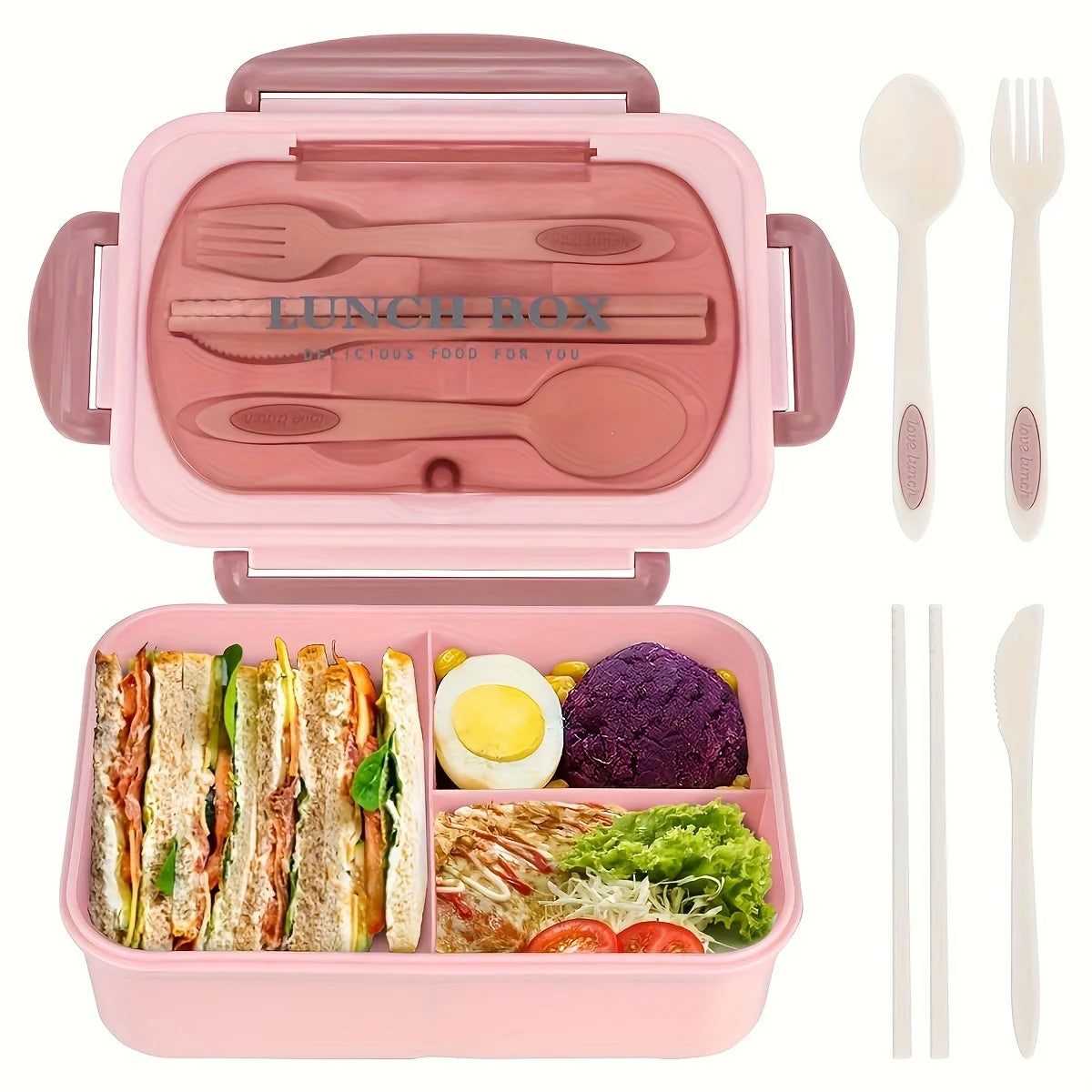 Insulated Bento Lunch Box with Compartments