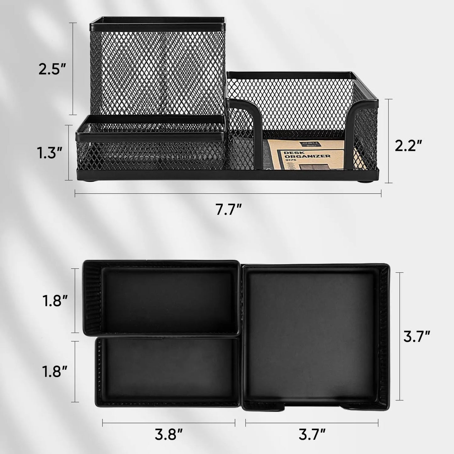 Metal Mesh Desk Organizer Caddy
