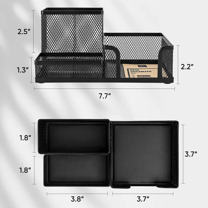 Metal Mesh Desk Organizer Caddy
