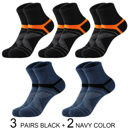 Men’s Cotton Sports Crew Socks 5 Pairs