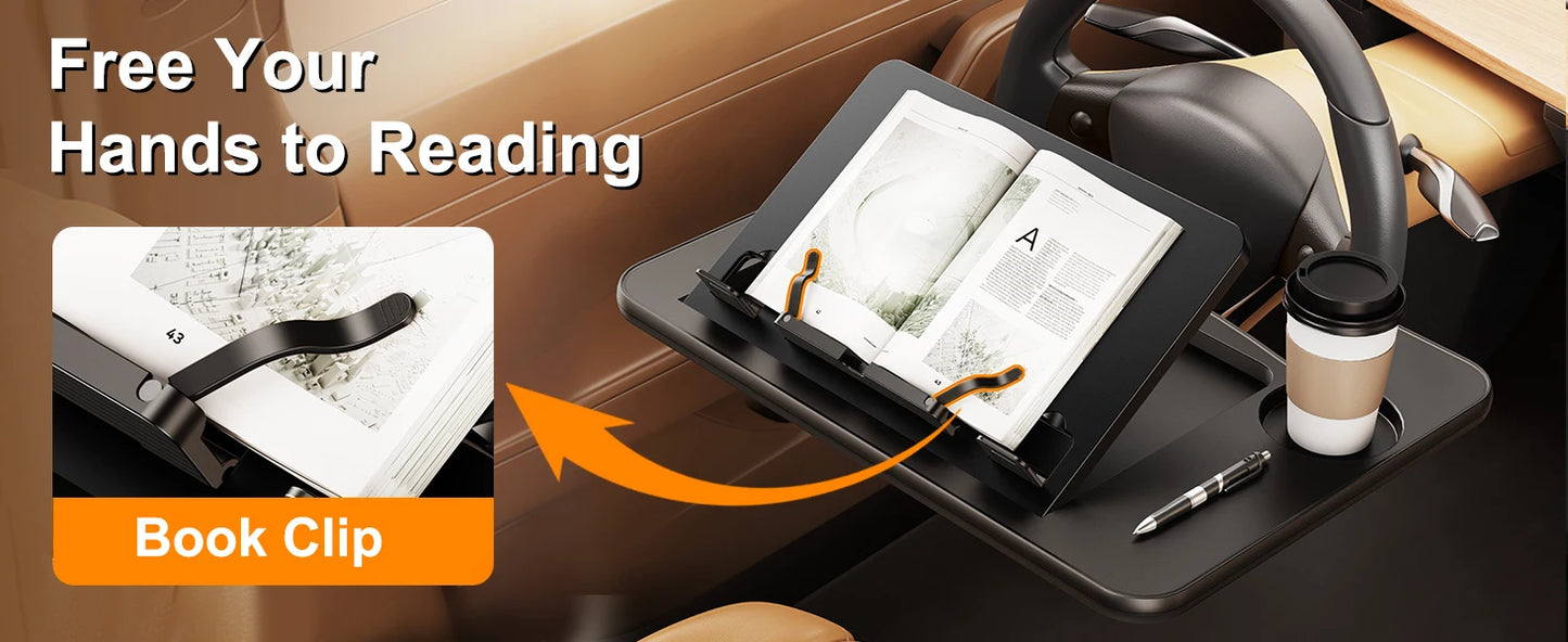 Car Steering Wheel Laptop Desk Tray