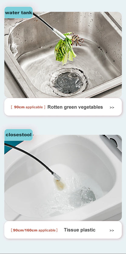 Stainless Steel Drain Cleaning Snake Tool