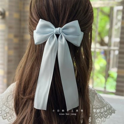 Korean Style Fabric Hair Bow Clip