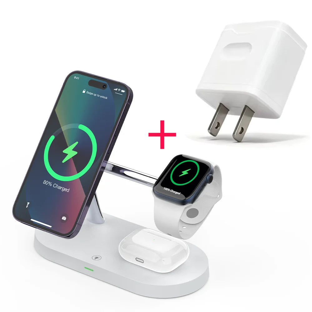 3-in-1 Magnetic Wireless Charging Station