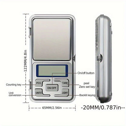 High Precision Digital Pocket Scale 500g x 0.01g
