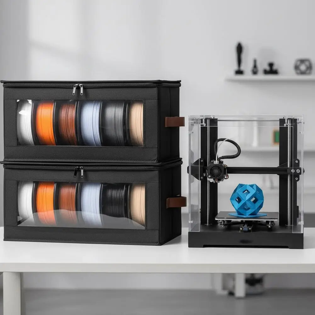 3D Printer Filament Storage Box with Visible Window