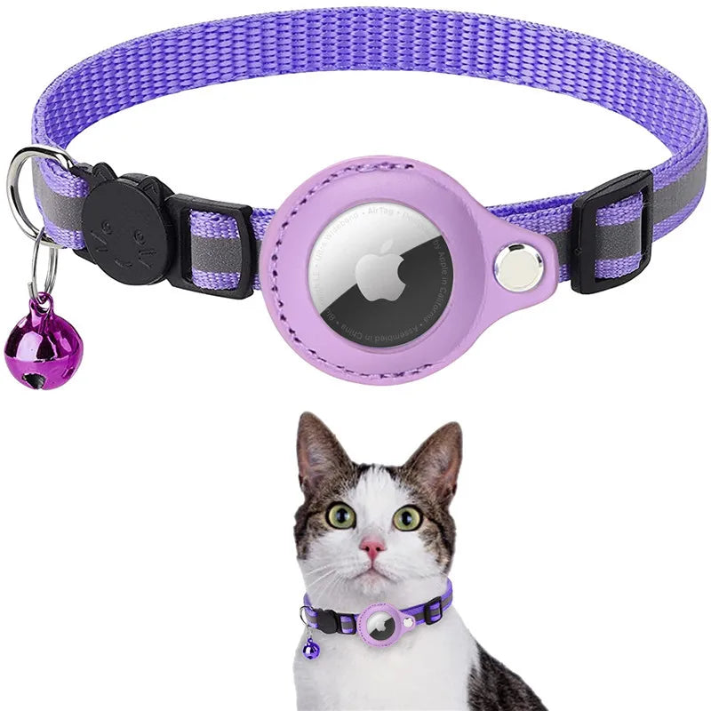 Adjustable Kitten Collar with AirTag Case