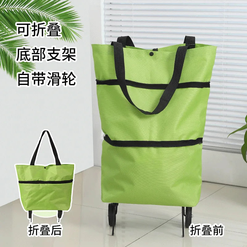 Portable Folding Shopping Trolley Bag