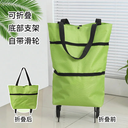 Portable Folding Shopping Trolley Bag