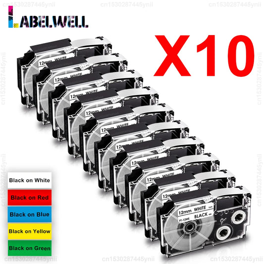 Compatible Label Tape for Casio Label Makers