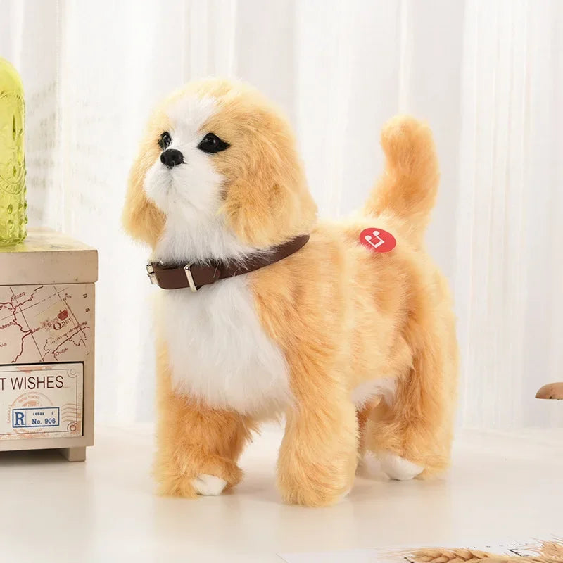 Interactive Walking Plush Robot Dog