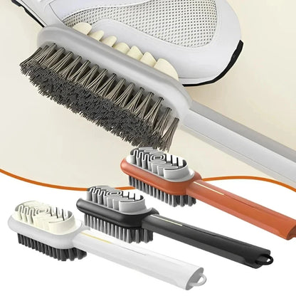 Long-Handle Double-Sided Suede & Shoe Cleaning Brush