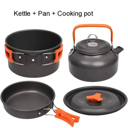 Camping Cookware Kit for Hiking, Picnic & Outdoor Cooking