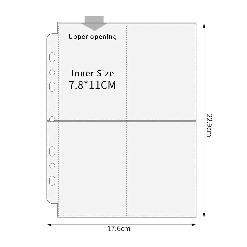 A5 Transparent Binder Sleeves for Photos & Photocards