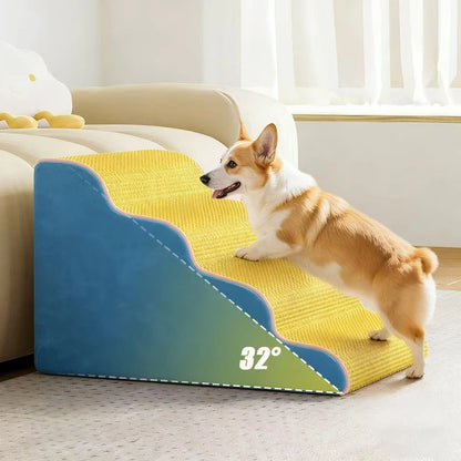 3/4 Step Memory Foam Pet Stairs