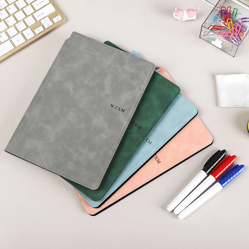A5 Reusable Dry Erase Whiteboard Notebook