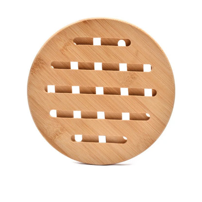 Round Bamboo Heat Insulation Pad