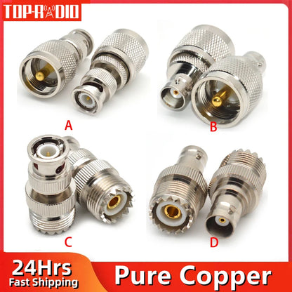 BNC to UHF RF Coaxial Adapter