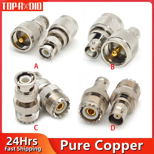 BNC to UHF RF Coaxial Adapter
