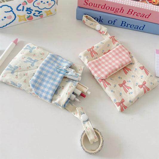 Floral Fabric Pencil Case