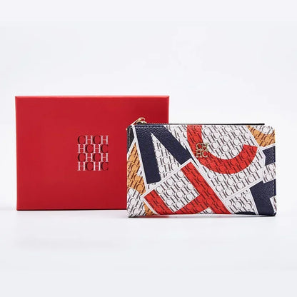 Luxury PU Leather Women’s Wallet with Artistic Print