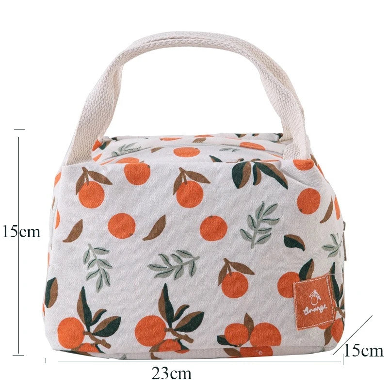 Insulated Canvas Lunch Bag