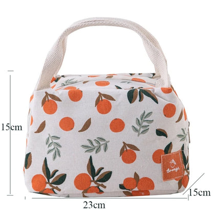 Insulated Canvas Lunch Bag