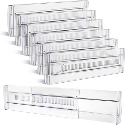 Adjustable Clear Drawer Dividers Organizer
