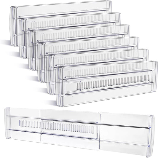 Adjustable Clear Drawer Dividers Organizer