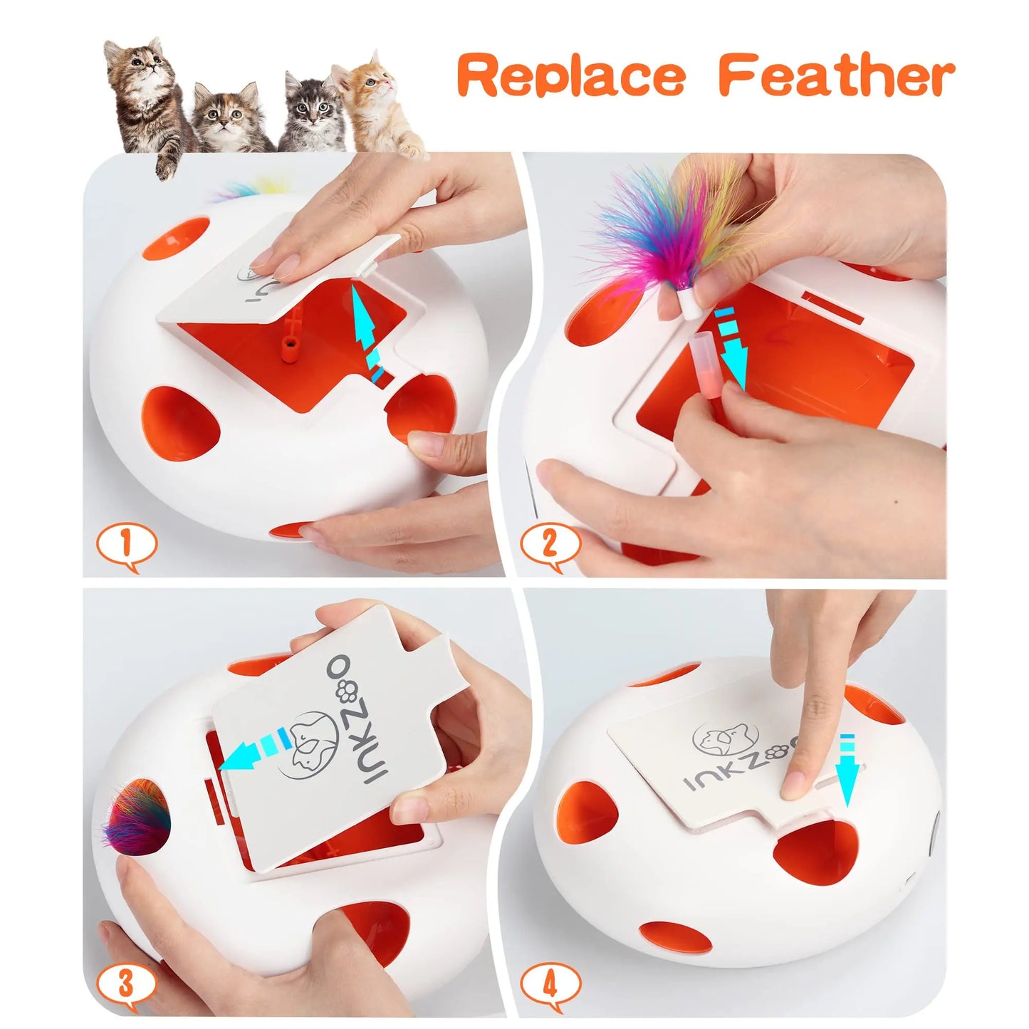 Interactive Whack-A-Mole Cat Toy