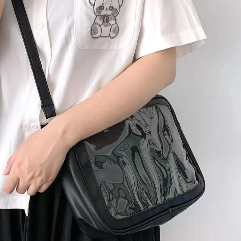 Japanese Ita Crossbody Bag with Display Window