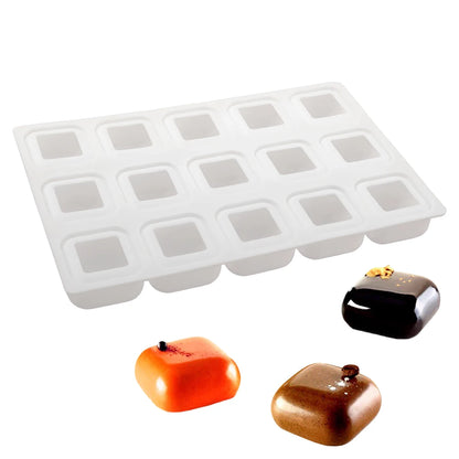 Cube Silicone Baking Mold for Mousse Cakes, Chocolates & French Desserts
