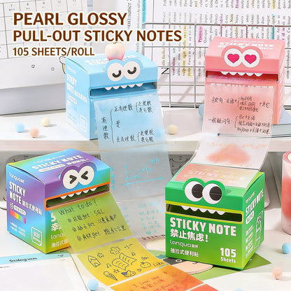 Transparent Pull-Out Sticky Notes Roll