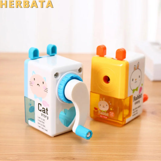 HERBATA Korean Style Hand Crank Pencil Sharpener