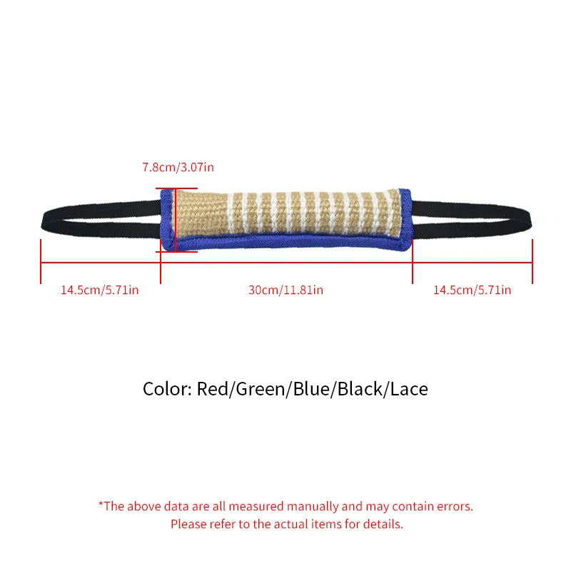 Linen Dog Bite Training Tug Toy