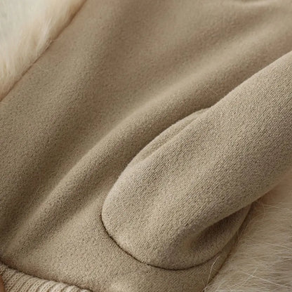 Women’s Rabbit Fur Style Winter Gloves
