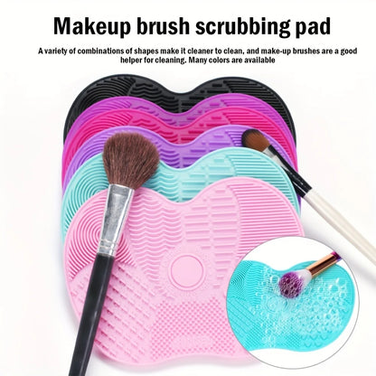 Apple-Shaped Silicone Makeup Brush Cleaning Pad