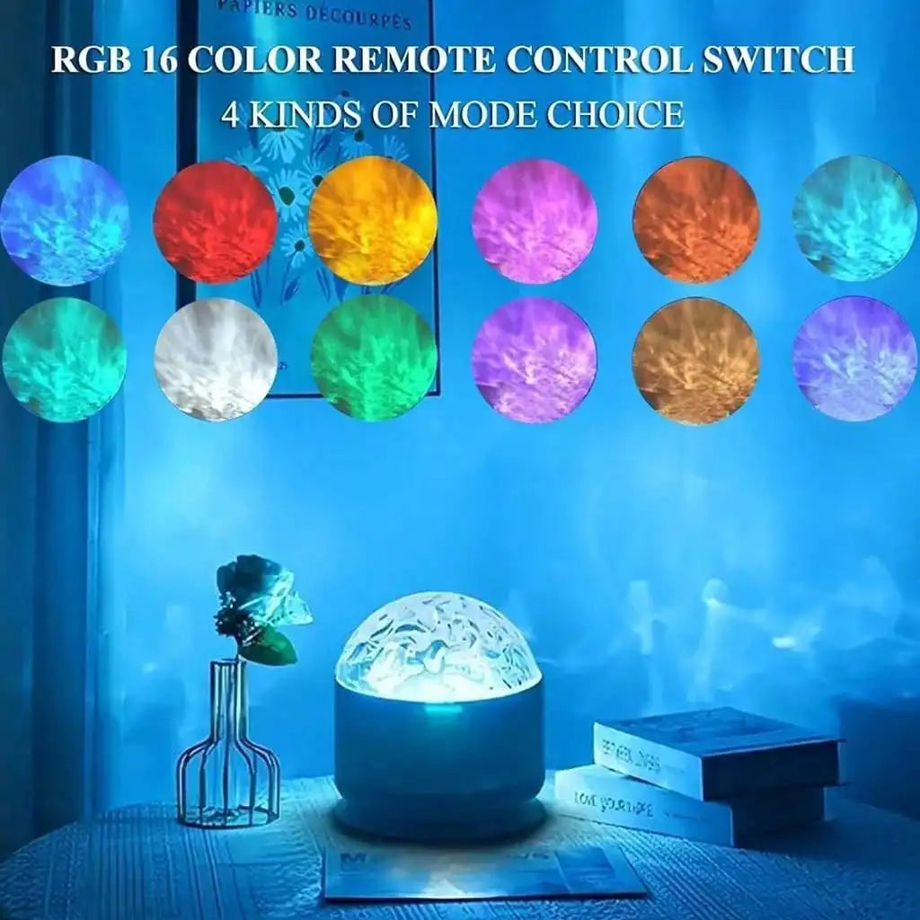 16-Colour Water Ripple Projector Light