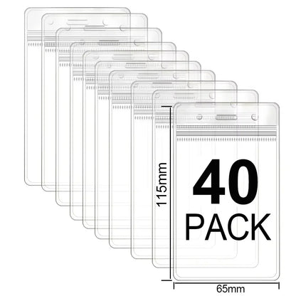 Waterproof Clear ID Badge Holder Sleeve