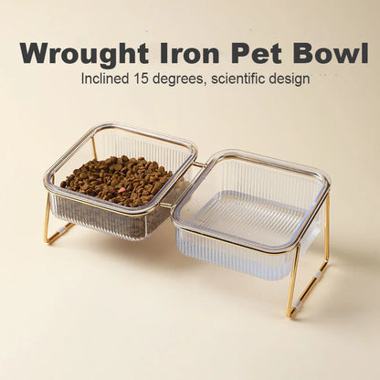 Elevated Non-Slip Pet Feeding Bowl for Cats & Small Dogs