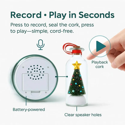 Recordable Christmas Tree Message Bottle