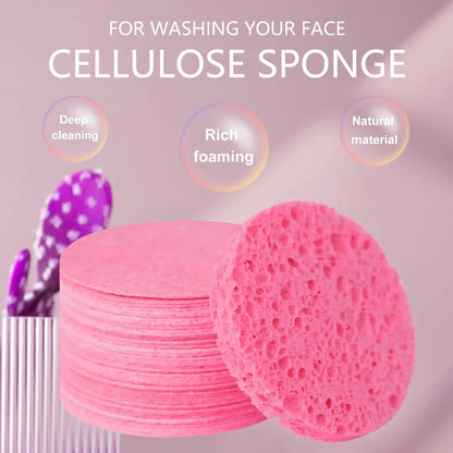 Natural Cellulose Facial Cleansing Sponges