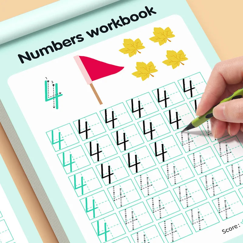 0–100 Number Tracing Practice Workbook