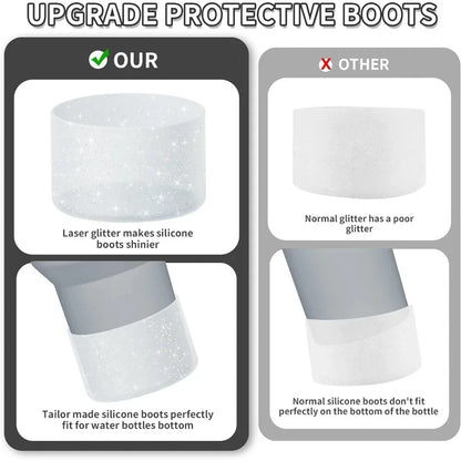Glitter Silicone Cup Boot