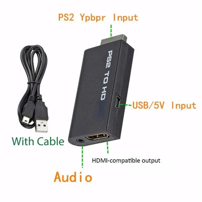 PS2 to HDMI Converter Adapter with Audio Output